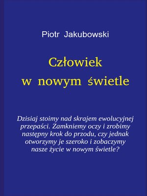 cover image of Czlowiek w nowym swietle